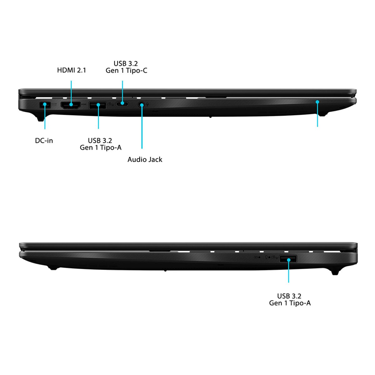 ASUS - NOTEBOOK ASUS VIVOBOOK 16 INTEL 5 16GB 512GB SSD RTX 3050 16'