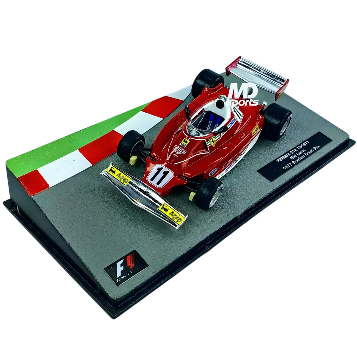 FORMULA 1 - Auto Formula 1 Ferrari 312 T2 1977 Niki Lauda Acrilica 1:43