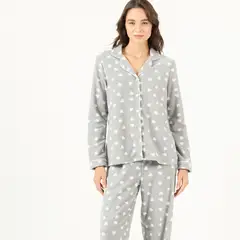 BARBIZON - Pijama de Mujer Sport Polar Gris