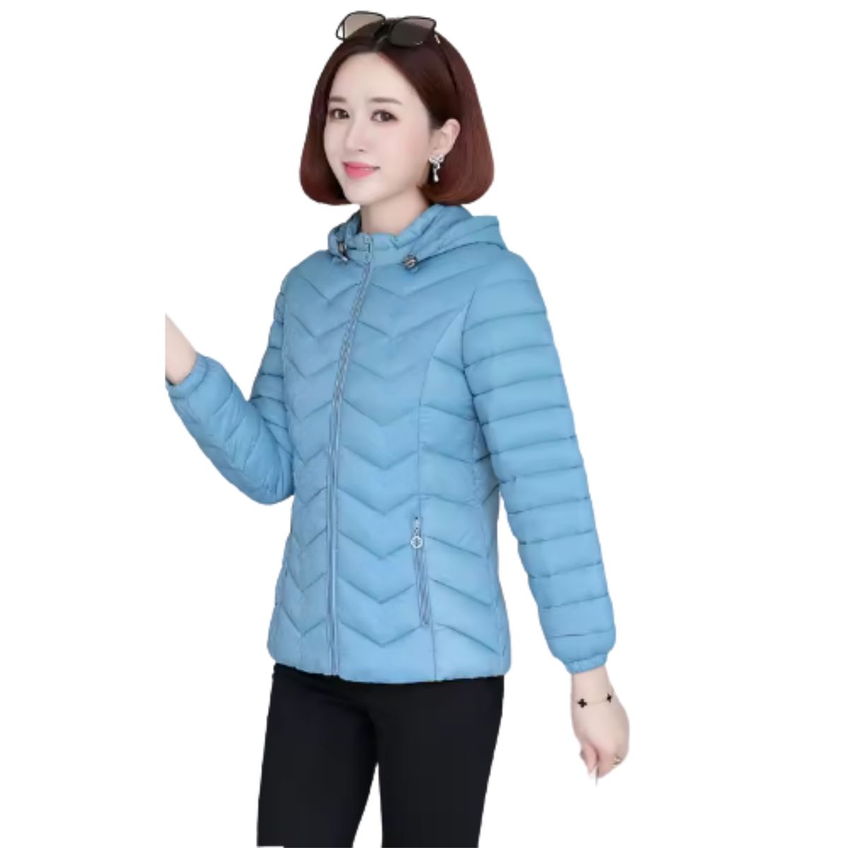 LIKE SHOP - Parka Chaqueta Mujer Calidad Premium Colores Gorro Cierre 2252