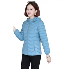 LIKE SHOP - Parka Chaqueta Mujer Calidad Premium Colores Gorro Cierre 2252