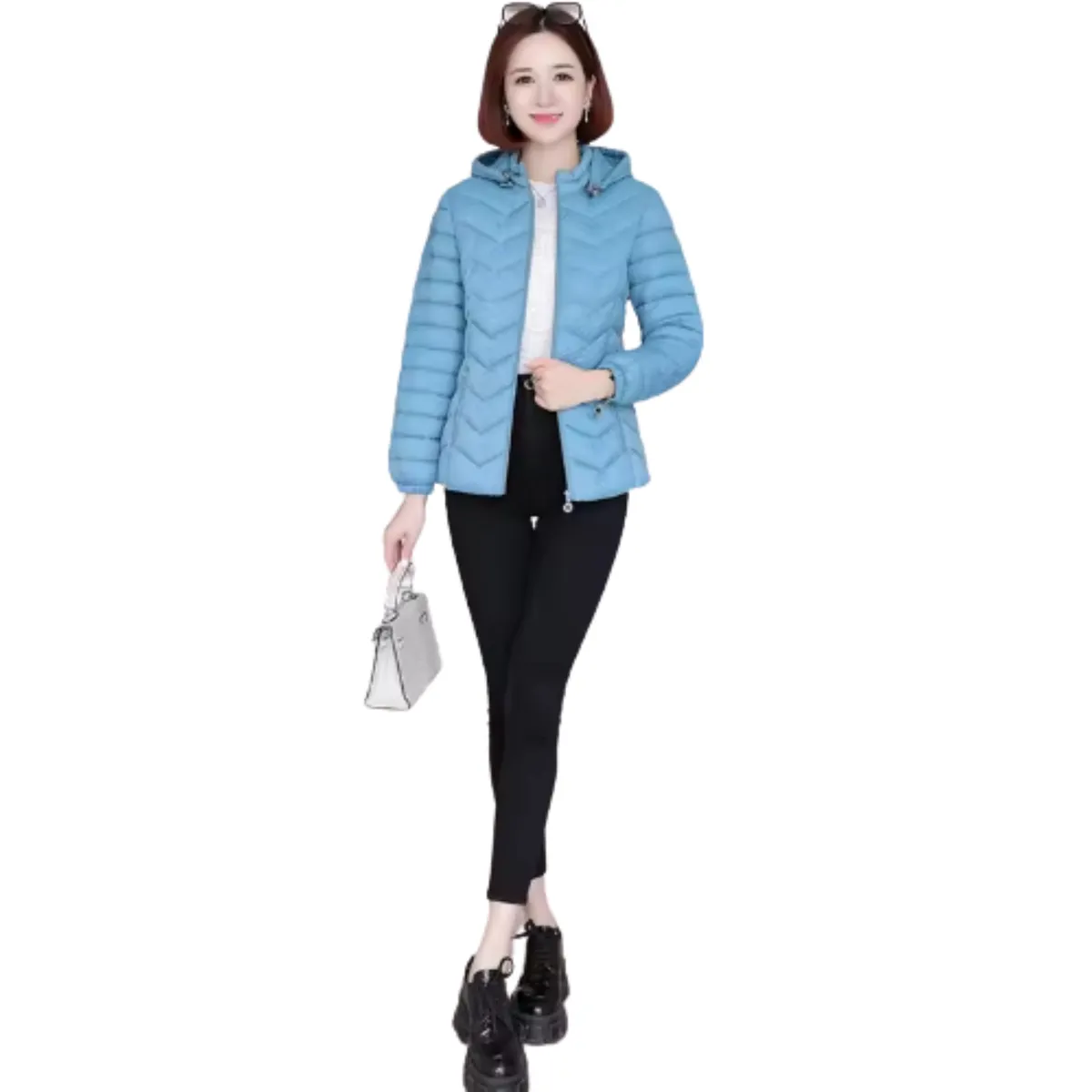 LIKE SHOP - Parka Chaqueta Mujer Calidad Premium Colores Gorro Cierre 2252