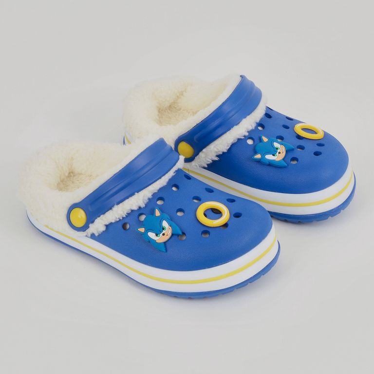 Zueco de Eva Con Chiporro Niño Pins Azul