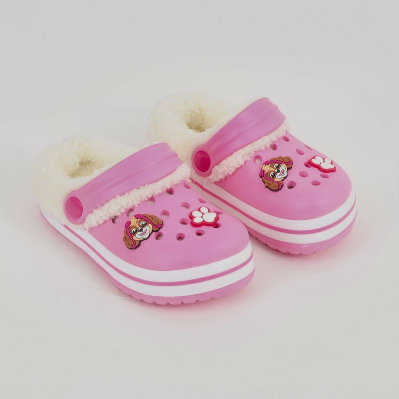 PAW PATROL - Zueco de Eva Con Chiporro Niña Pins Rosado Paw Patrol