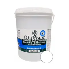 MOHICAN - PINTURA PARA TECHOS ANTIHONGOS 1 GALON BLANCO
