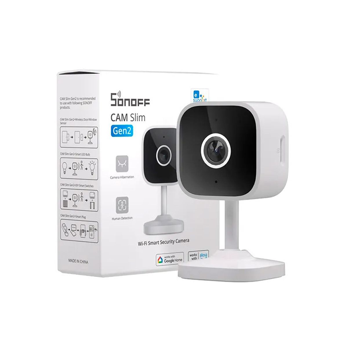 SONOFF - Cámara de Seguridad Wifi Full HD Sonoff CAM Slim Gen2