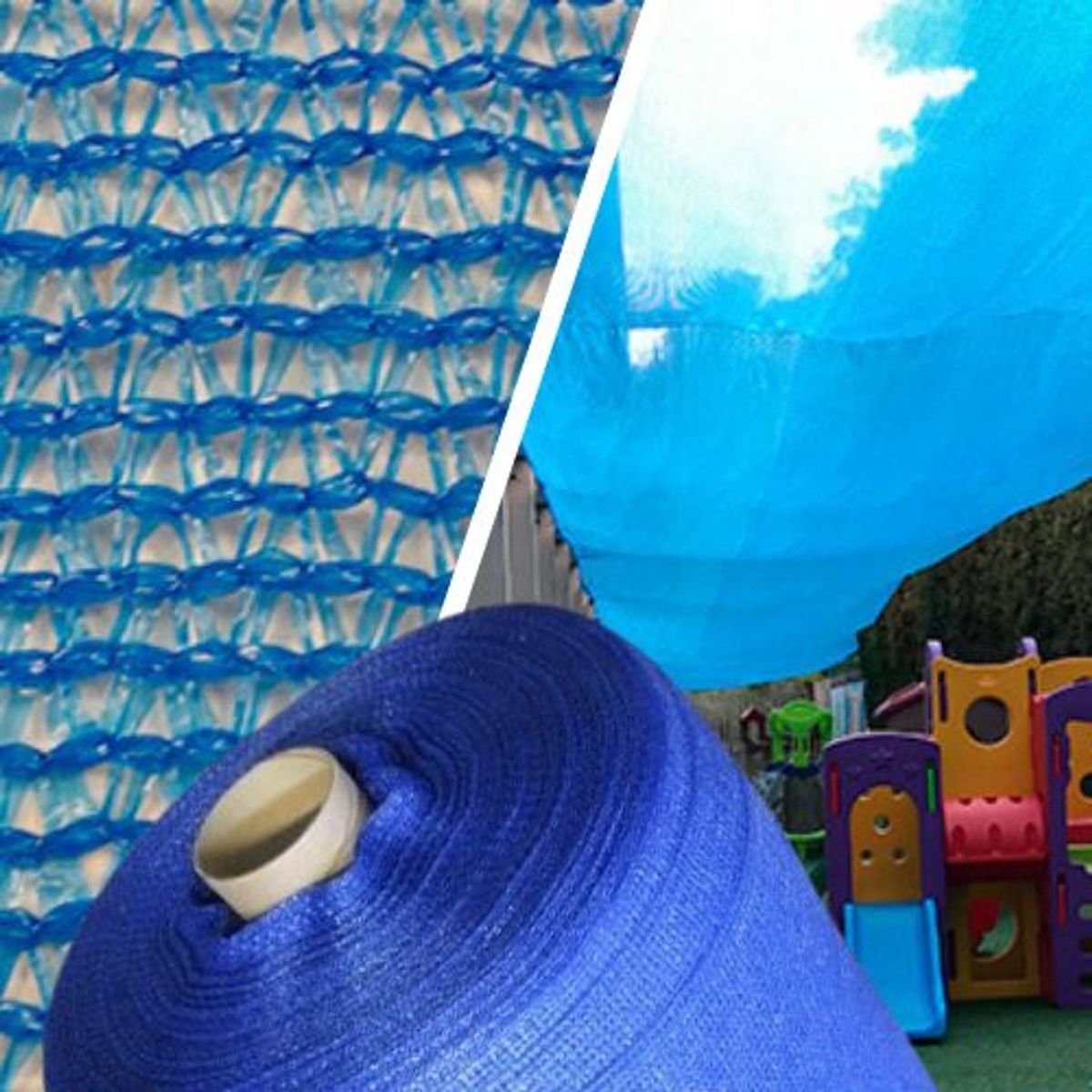 MARIENBERG - Malla Raschel Sombra Lisa 80% 420 x 100 m Color Azul