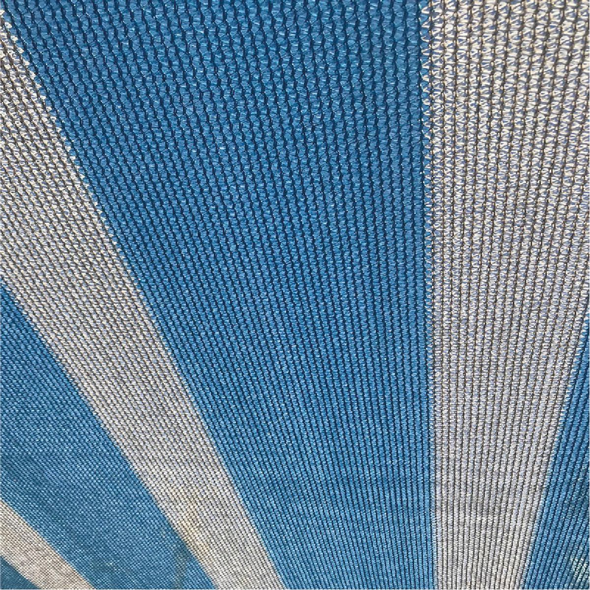 MARIENBERG - Malla Raschel Sombra Franjeada 65%  210 x 100 m Color Azul y Blanco