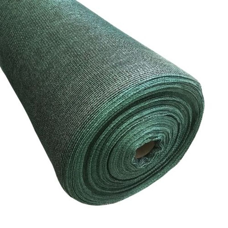 MARIENBERG - Malla Raschel Sombra Bicolor 80% 420 x 50 mts Trama Verde Cadeneta Negro