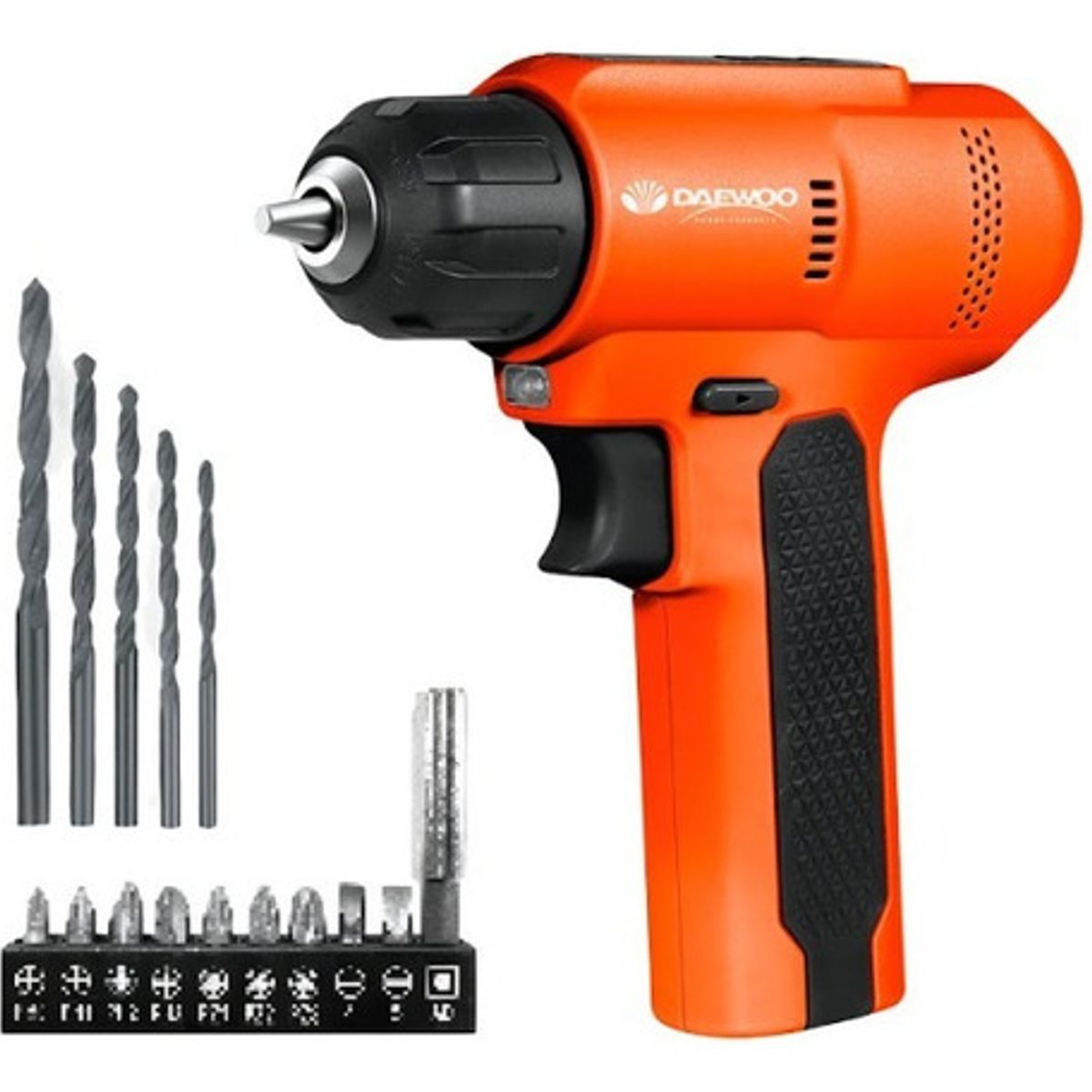 DAEWOO - Kit Taladro Atornillador 8v + Bolso Herramientas 16p Daewoo