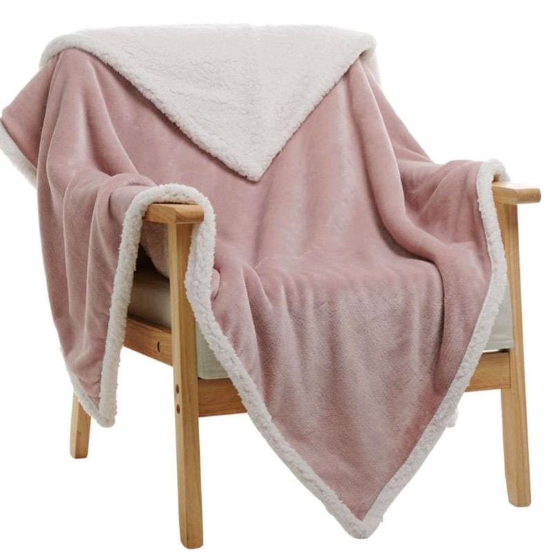 GENERICO - Frazada Manta Plush Sherpa Extra suave 200x230cm