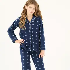BARBIZON - Pijama de Niña Sport Polar Azul