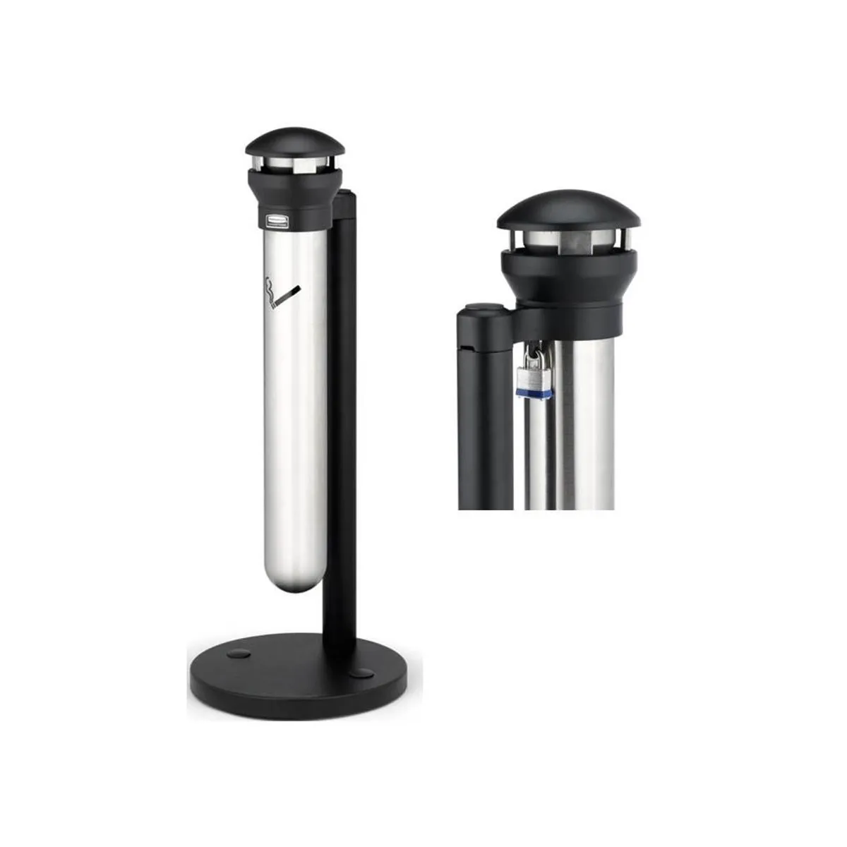 RUBBERMAID - Cenicero Infinity Plateado Rubbermaid