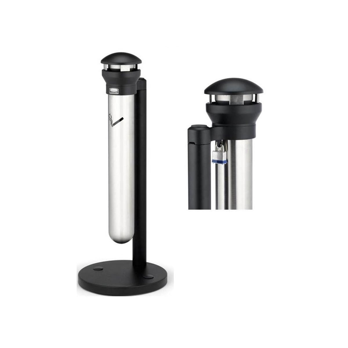 RUBBERMAID - Cenicero Infinity Plateado Rubbermaid