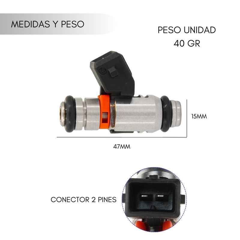 GENERICO - Inyector Combustible Para Ford Ecosport 1.6 02-12 Fiesta Ka