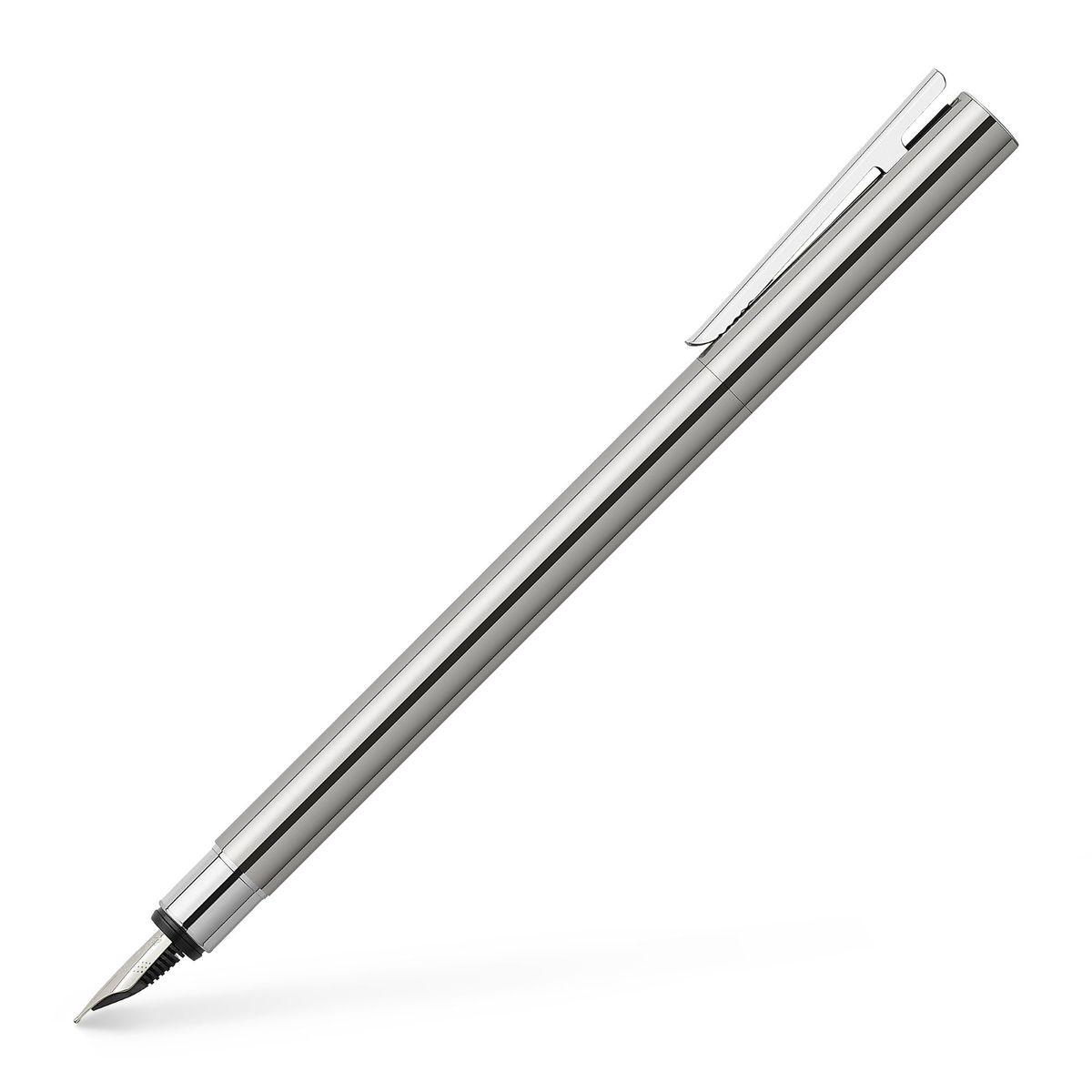FABER-CASTELL - Pluma Neo Slim metal brillante M Faber-Castell