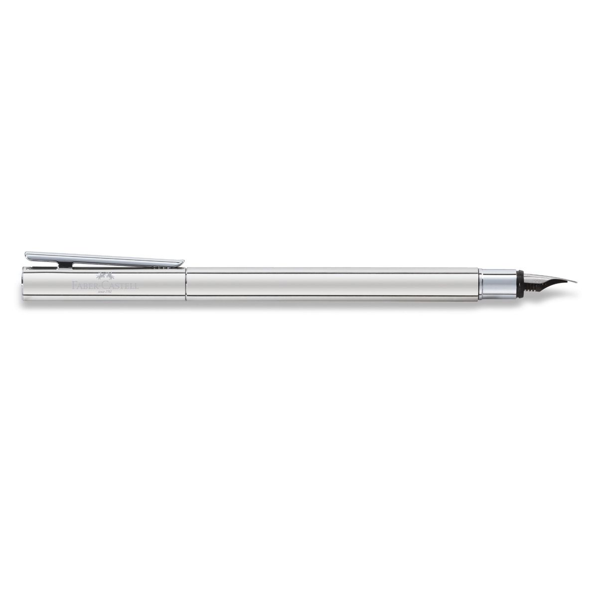 FABER-CASTELL - Pluma Neo Slim metal brillante M Faber-Castell