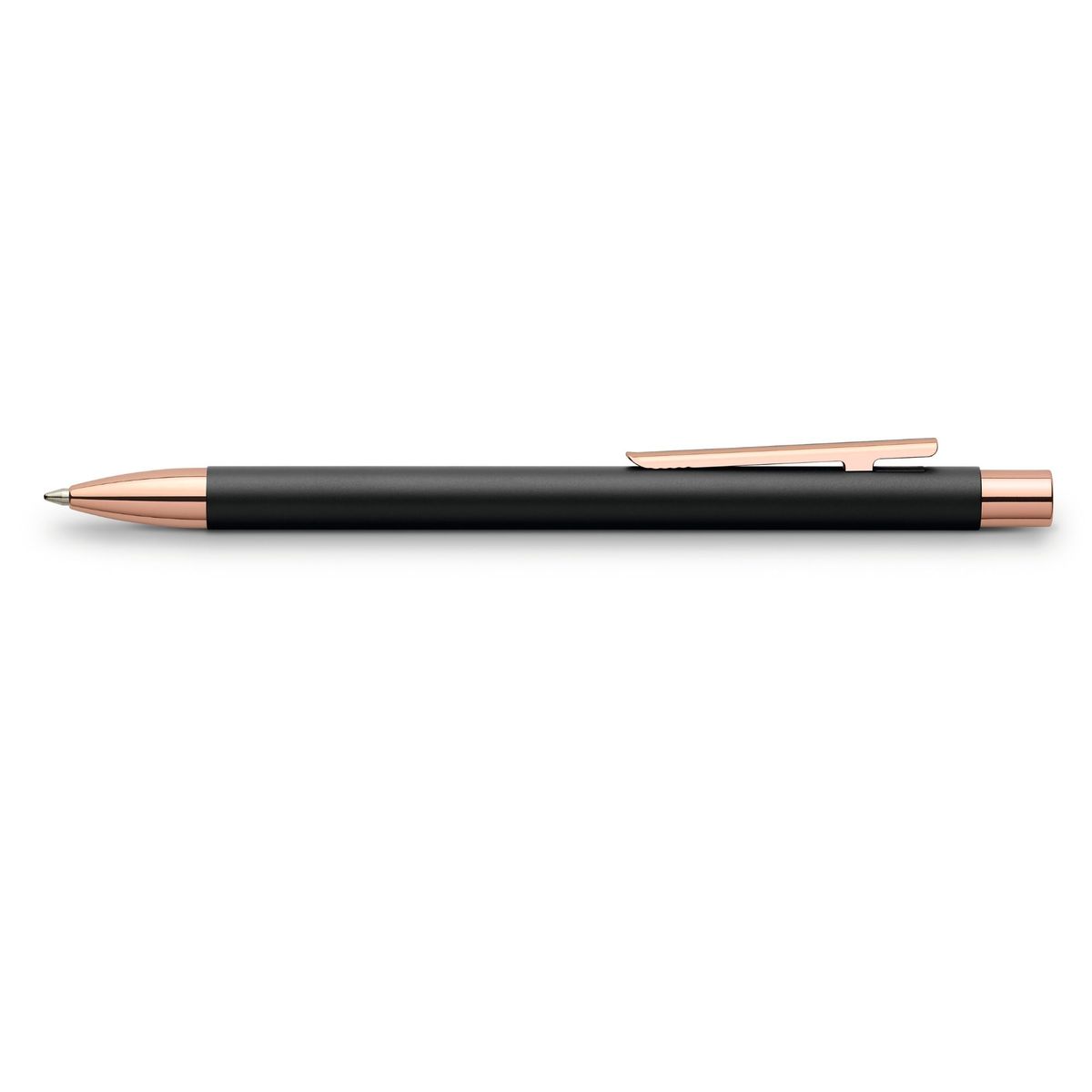 FABER-CASTELL - Bolígrafo Neo Slim metal negro mate, rosegold Faber-Castell