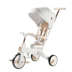 LUBABYCAS - Triciclo Balance 360° 6 En 1 Plegable Blanco