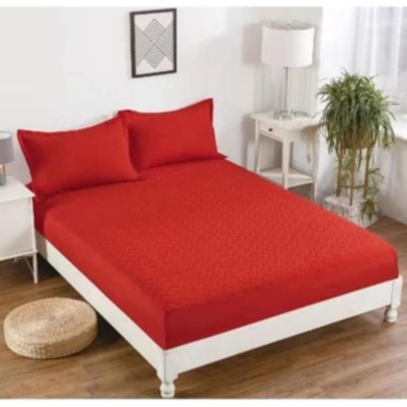 GENERICO - TOPPER O CUBRE COLCHON IMPERMEABLE KING COLOR LISO TF.