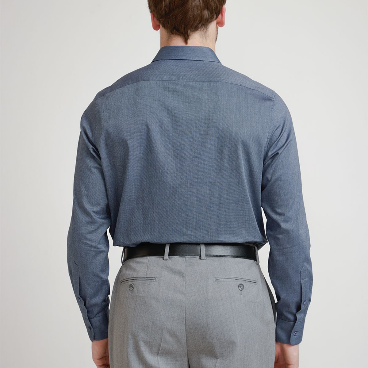 TRIAL - Camisa Hombre Formal Classic Azul Marino