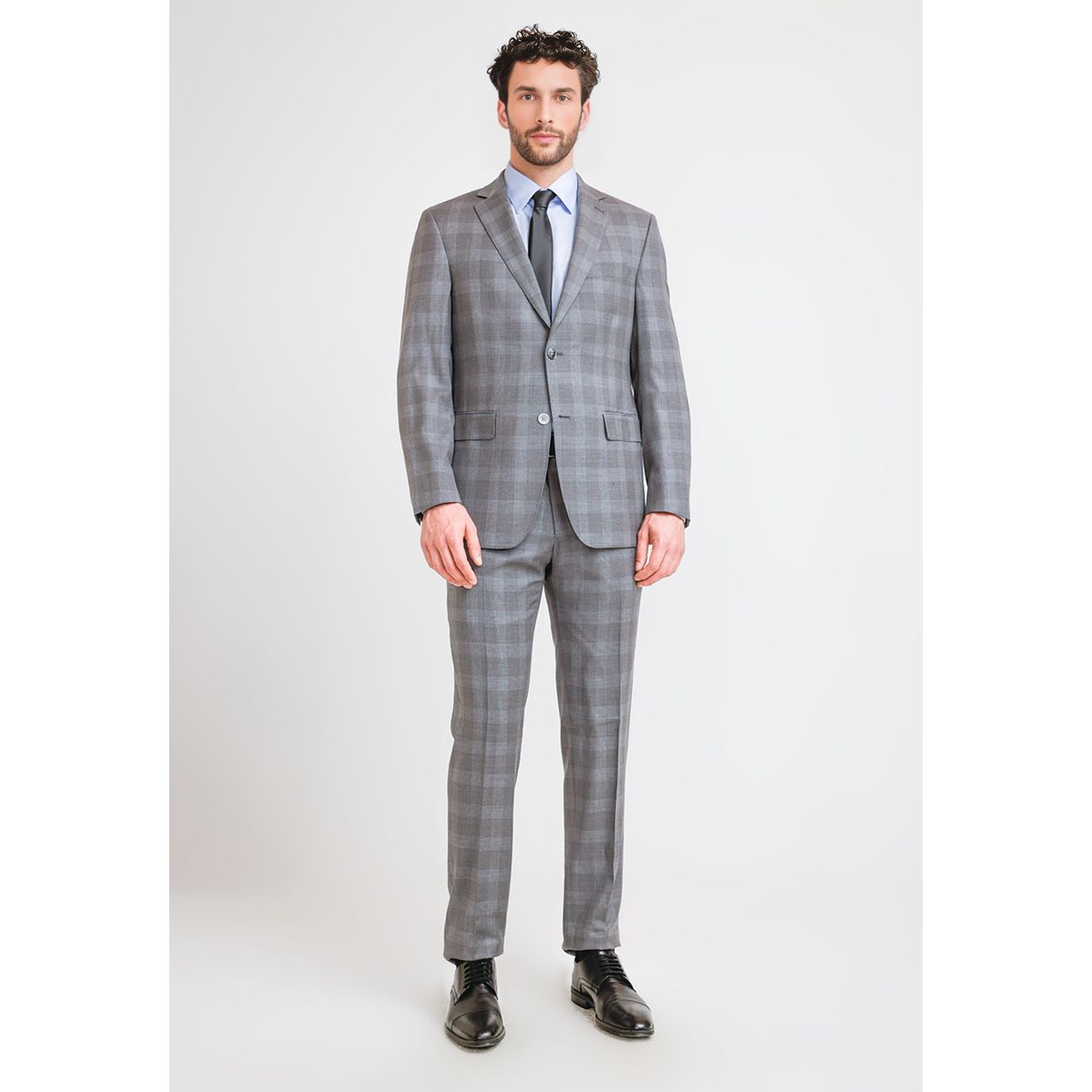 TRIAL - Traje Hombre Formal Lana S160'S Emerald Gris