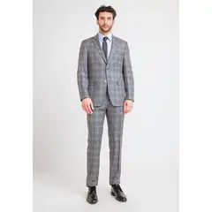 TRIAL - Traje Hombre Formal Lana S160'S Emerald Gris