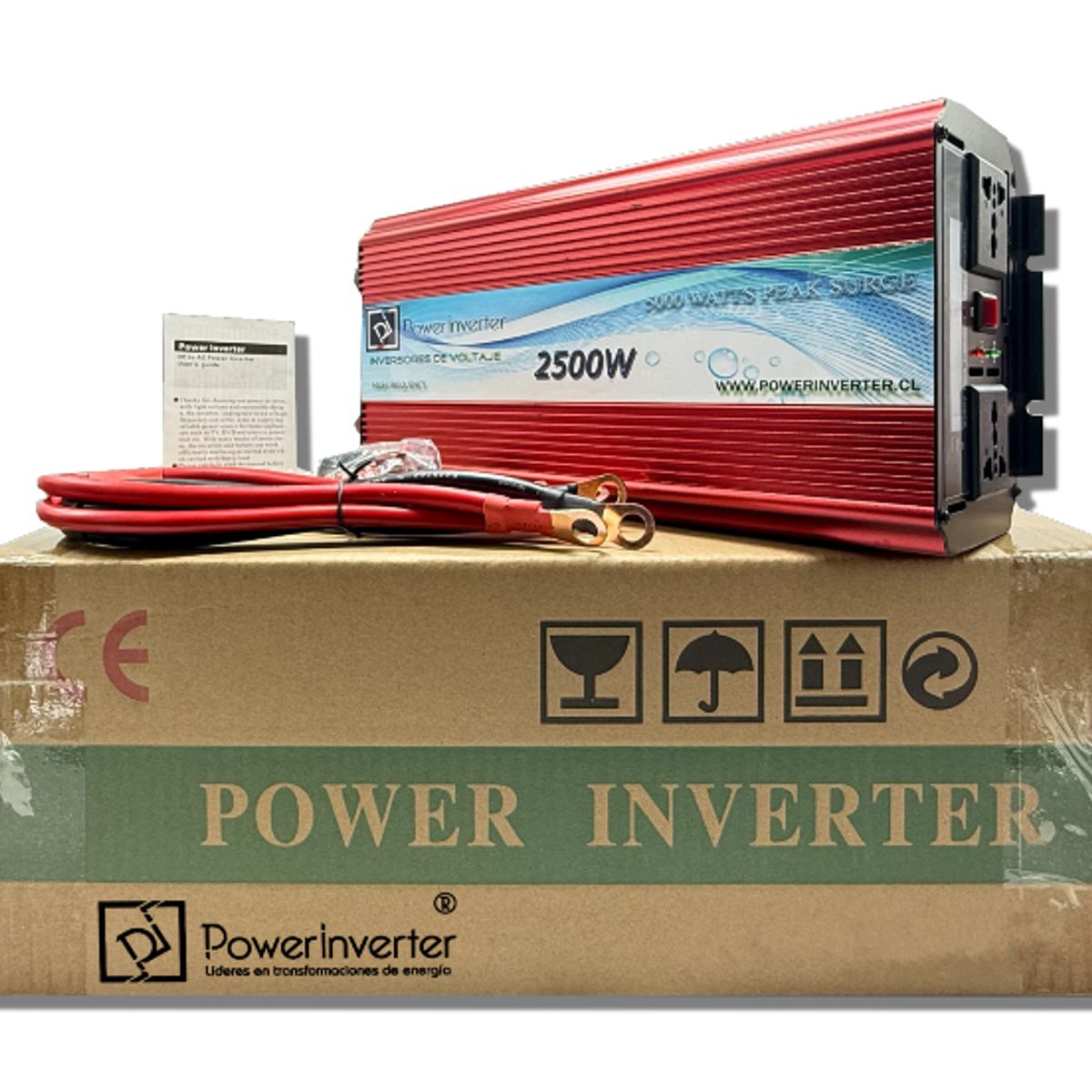 GENERICO - INVERSOR DE VOLTAJE 12VDC220VAC 2500W MDF