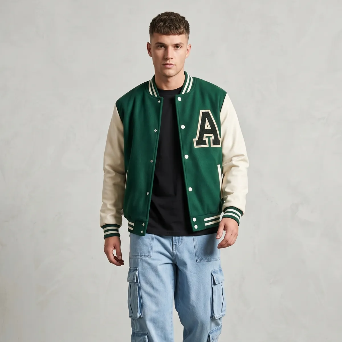D'JOE - Chaqueta Poleron Universitaria Hombre Nigeria