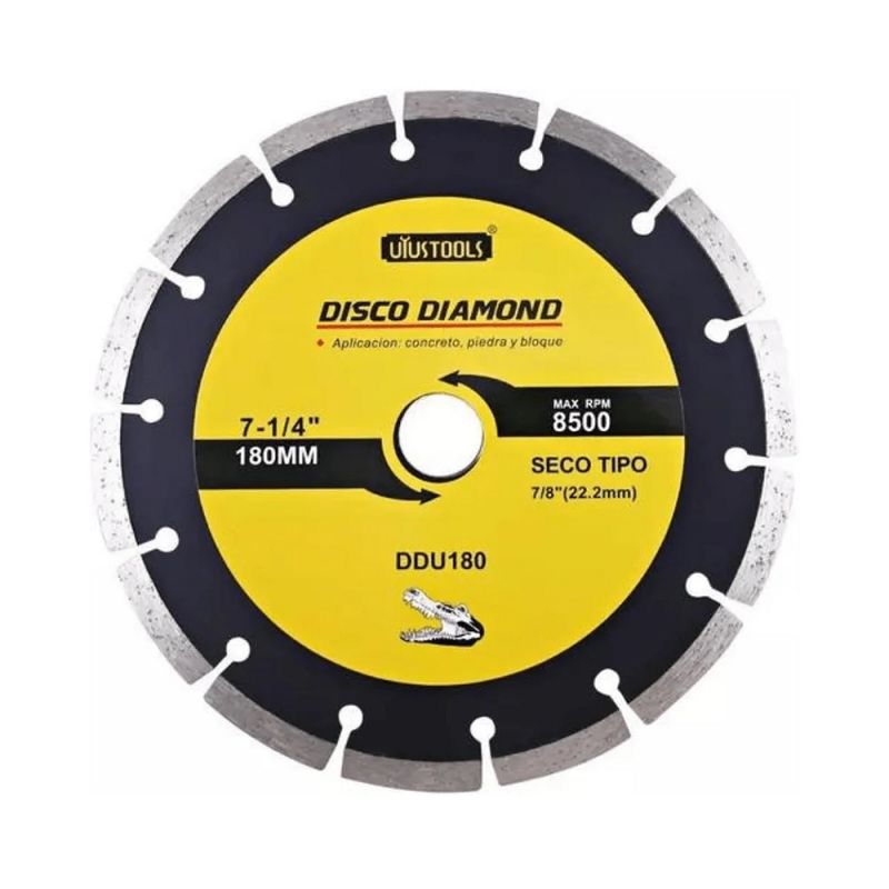 UYUSTOOL - DISCO DIAMANTADO SEGMENTADO 180 mm DDU180 UYUSTOOLS.