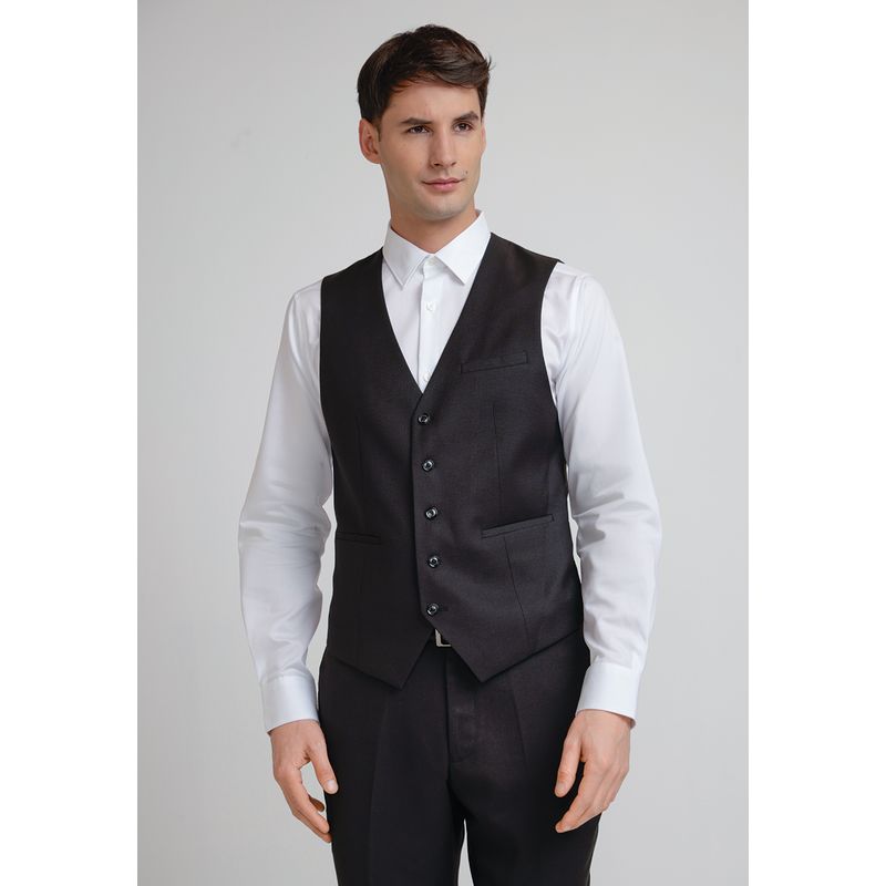 PERRY ELLIS - Gilet Hombre Formal Washable Negro Perry Ellis