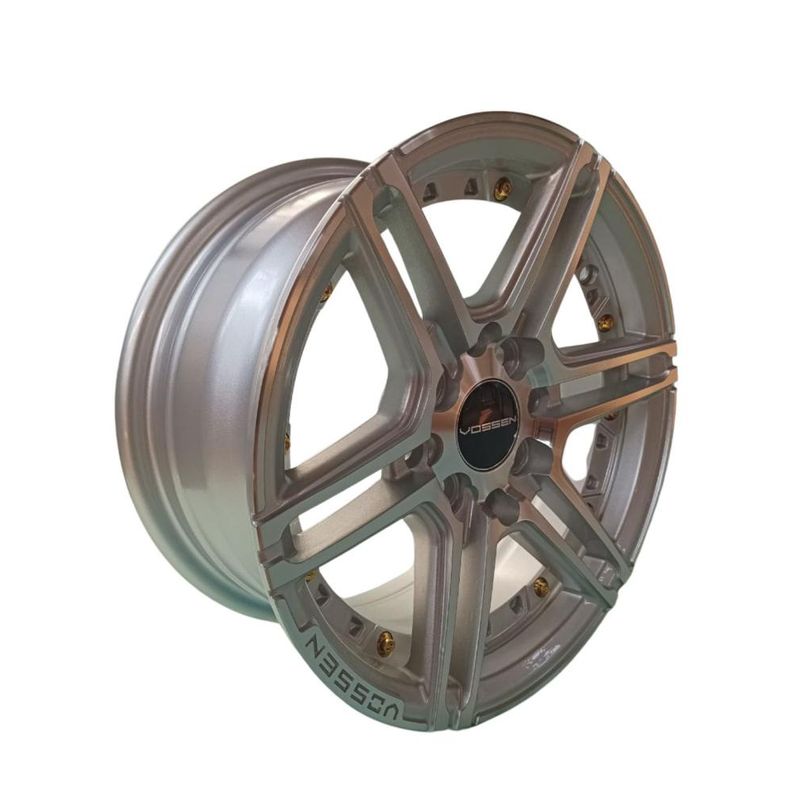 GENERICO - Juego de Llantas 13x6 4x1004x1143 Et25 SM gold rivet H2747