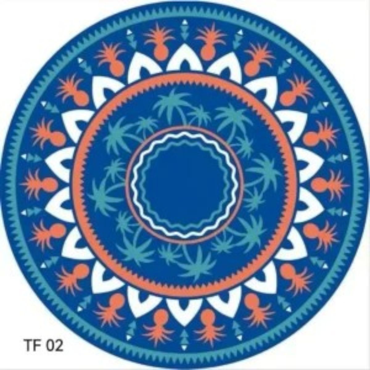 ANGELES DEL HOGAR - TOALLA DE PLAYA PISCINA REDONDA 150 X 150 CM