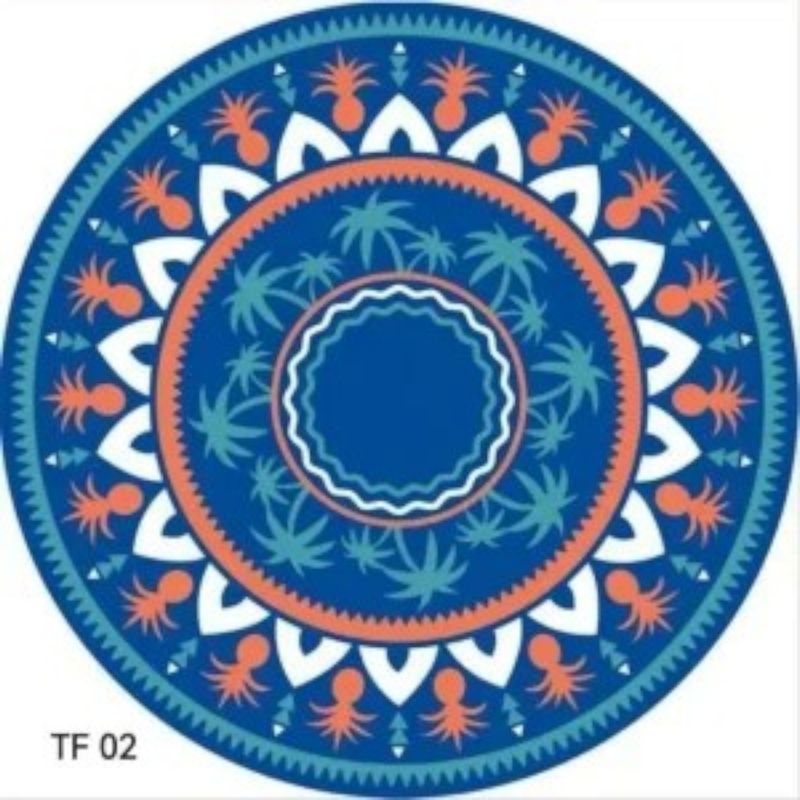 ANGELES DEL HOGAR - TOALLA DE PLAYA PISCINA REDONDA 150 X 150 CM