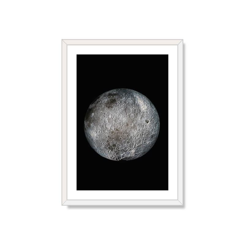 ALCUADRADO - Cuadro Individual Luna HD Blanco 50x40