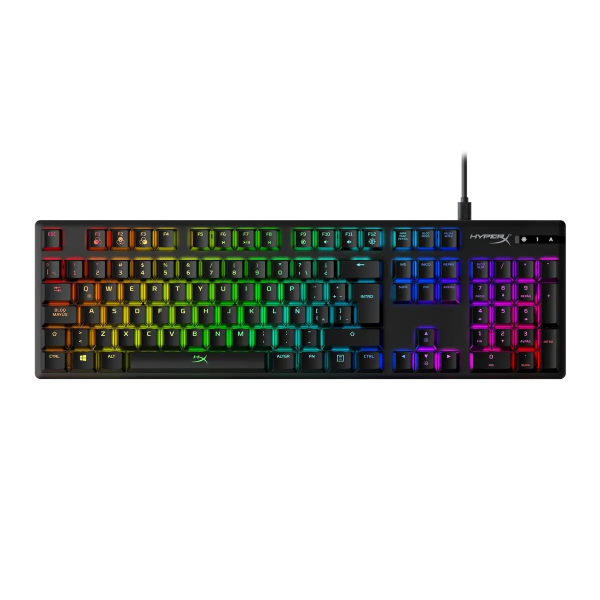 HYPERX - Teclado HyperX Alloy Core Rojo HX disposición para LA Negro