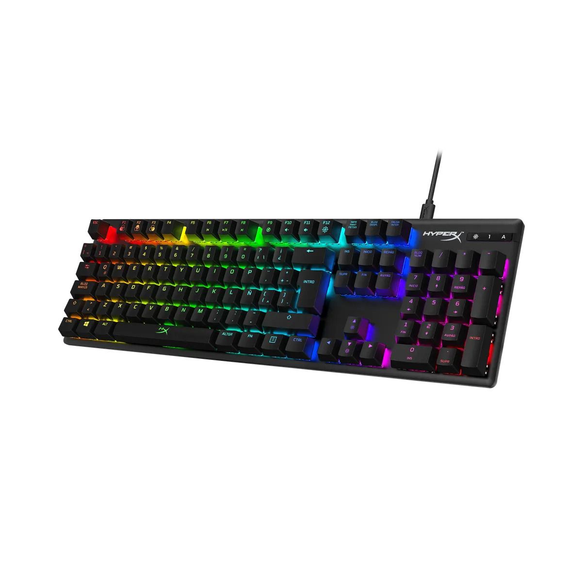 HYPERX - Teclado HyperX Alloy Core Rojo HX disposición para LA Negro
