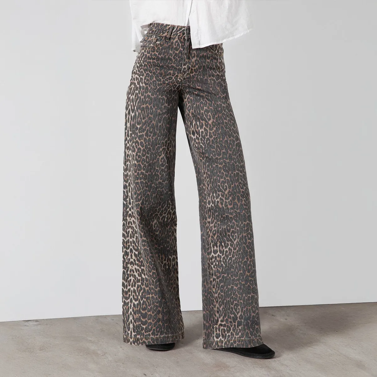 RAINDOOR - Pantalón Animal Print Straight Mujer Raindoor