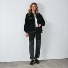 RAINDOOR - Pantalón Mom Slim Nuria Negro R Mujer