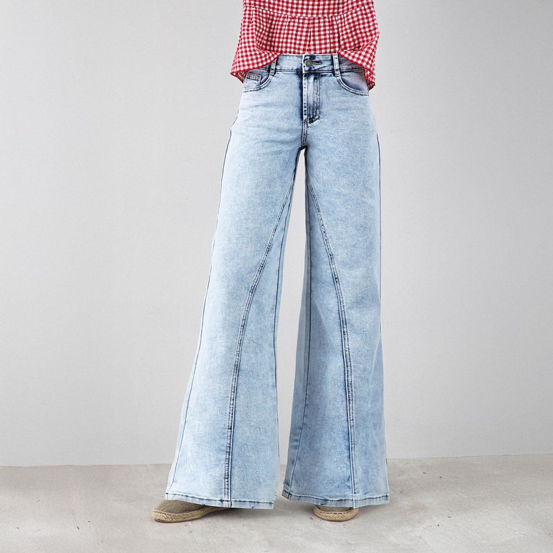 RAINDOOR - Pantalón Corte Entrepierna R Extra Wide Leg Mujer Raindoor