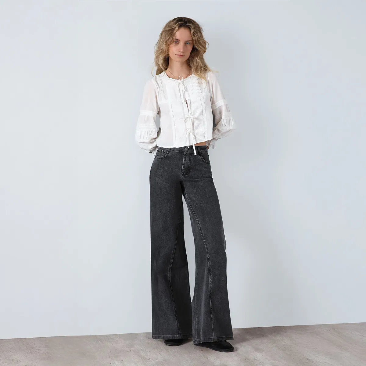 RAINDOOR - Pantalón Corte Entrepierna R Extra Wide Leg Mujer Raindoor