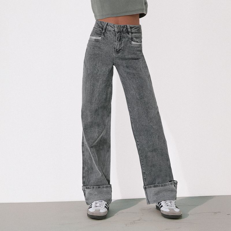 RAINDOOR - Pantalón Wide Leg Corazón R Mujer Raindoor
