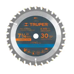 TRUPER - DISCO DE SIERRA CIRCULAR 7 y cuarto PULG 16 DIENTES TRUPER.
