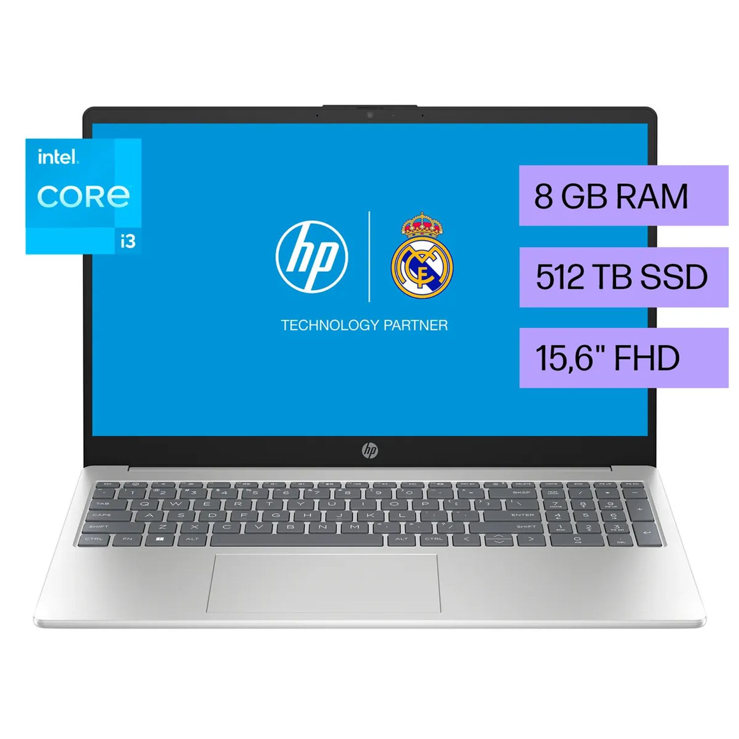 HP Notebook HP 15-fd0036la Intel Core i3 8gb Ram 512gb Ssd Windows