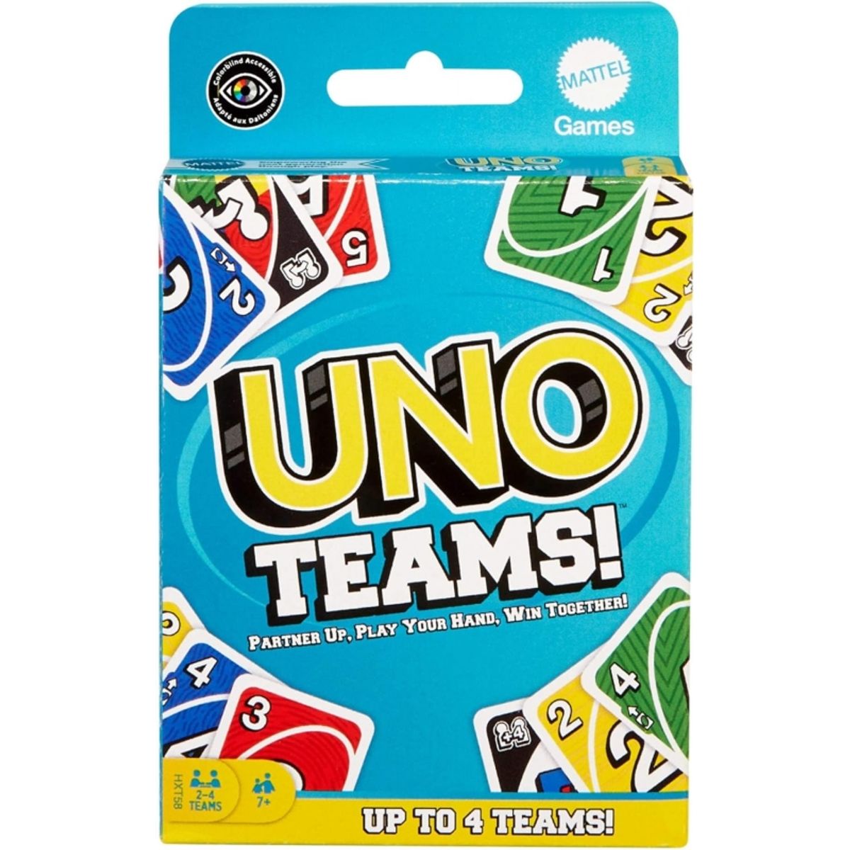 MATTEL - MATTEL HXT58 UNO JUEGO DE CARTAS TEAMS PARA NINOS