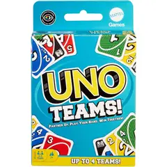 MATTEL - HXT58 UNO JUEGO DE CARTAS TEAMS PARA NINOS