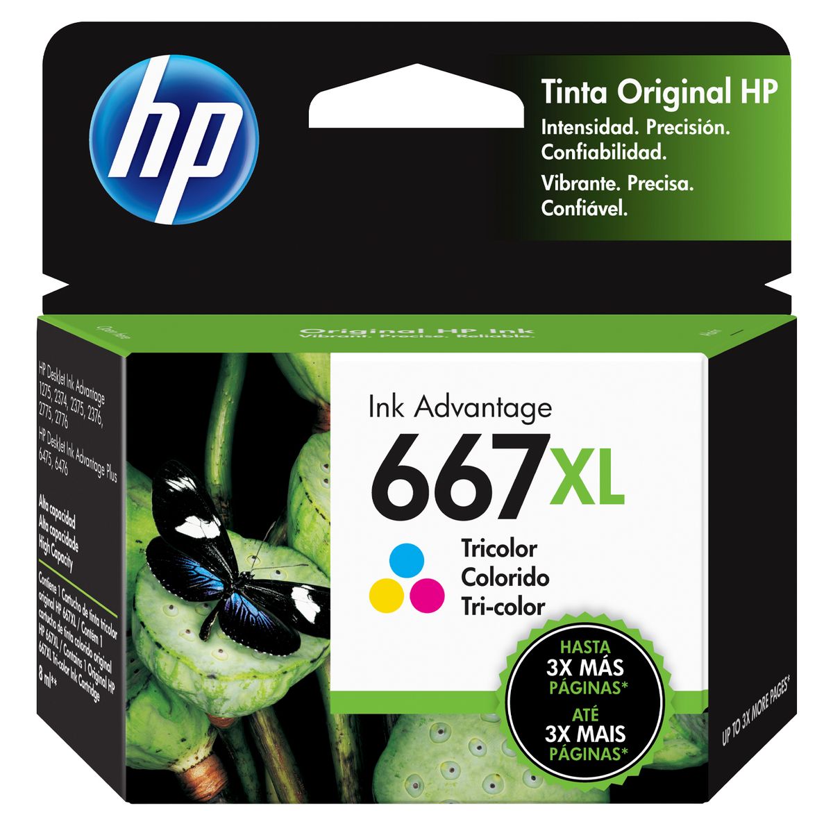 HP - Cartucho de Tinta HP 667XL Tricolor Original