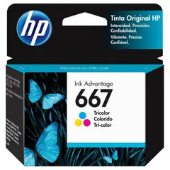 HP - Cartucho de Tinta 667 Tricolor Original