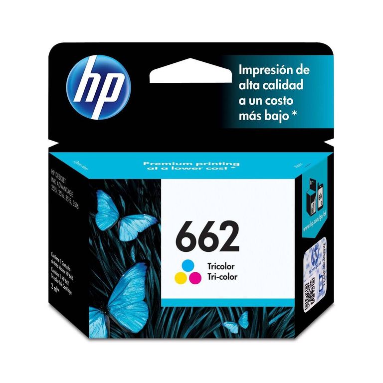 Cartucho de Tinta HP 662 Tricolor Original