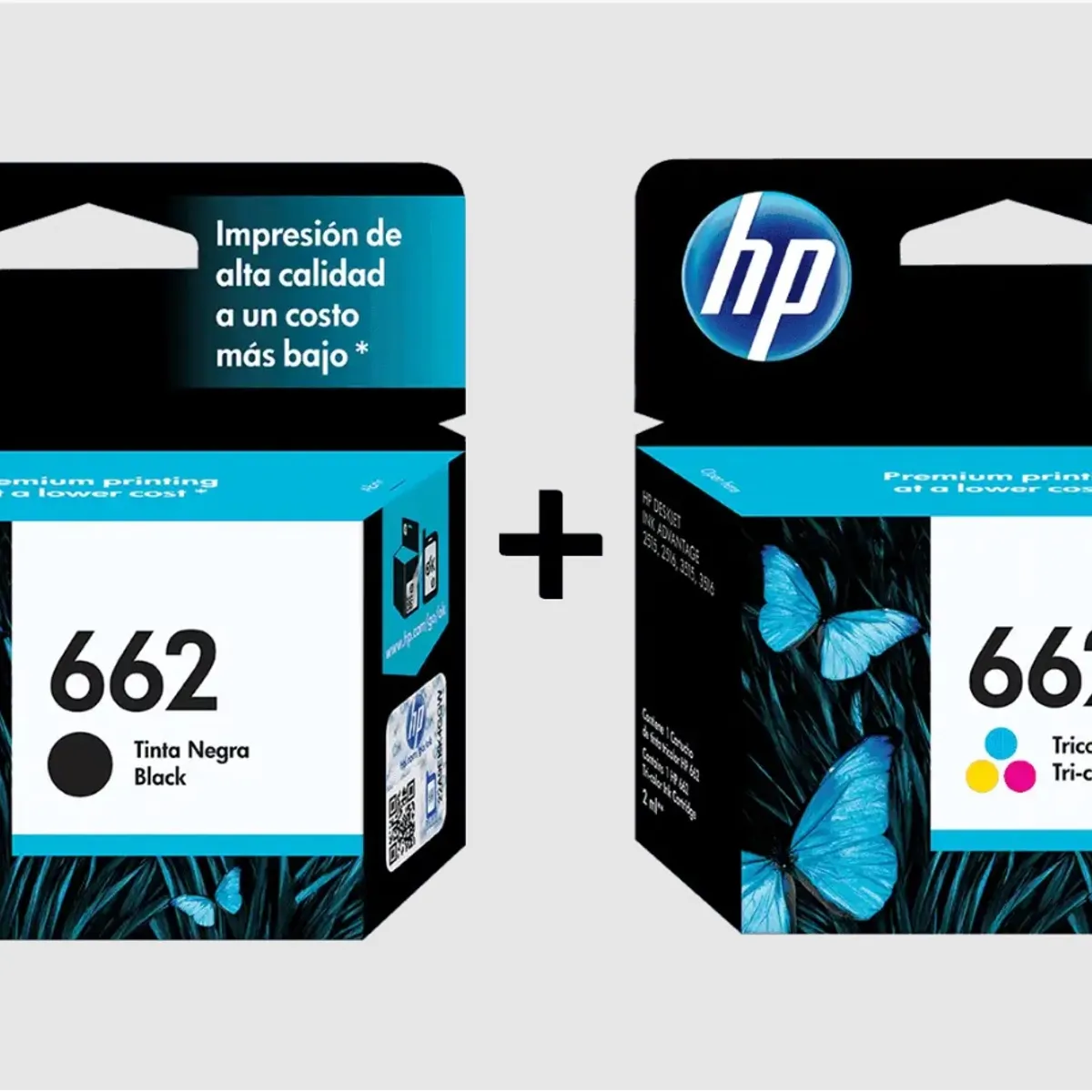 HP - Pack tintas HP 662 Negra + 662 Tricolor
